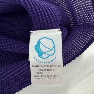 Issey Miyake - cauliflower - mock neck top - purple